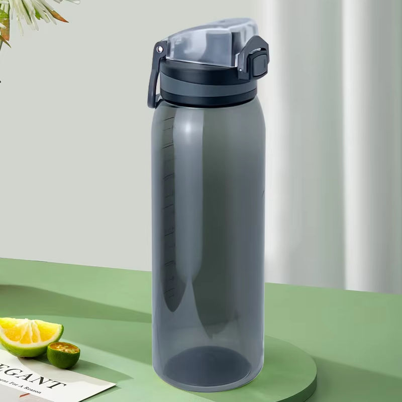 Home Travel School Gym Outdoors BPA Free Reusable Plastic Water Bottle with Carry Handle