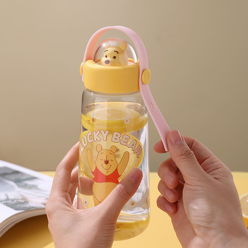 Hot Selling 420/600ml BPA Free Plastic Water Bottles Cartoon Cute Design for Kids School Direct Drinking