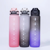 Custom 32oz/1000ml Portable Gym Straw Plastic Sports Water Bottle for Men & Women Free 1L Drinkware