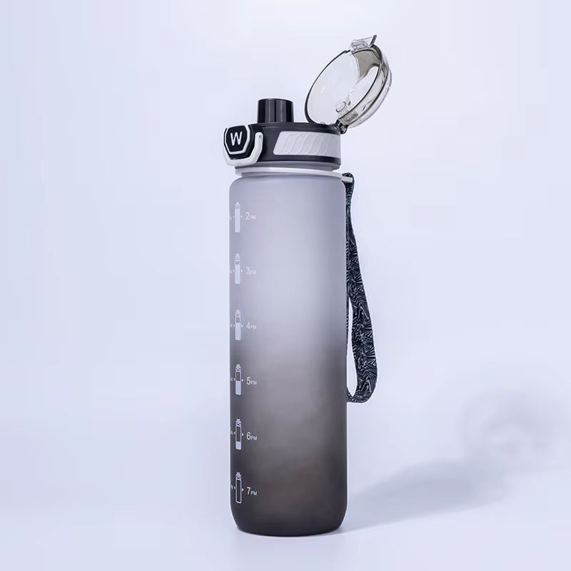 Custom 32oz/1000ml Portable Gym Straw Plastic Sports Water Bottle for Men & Women Free 1L Drinkware
