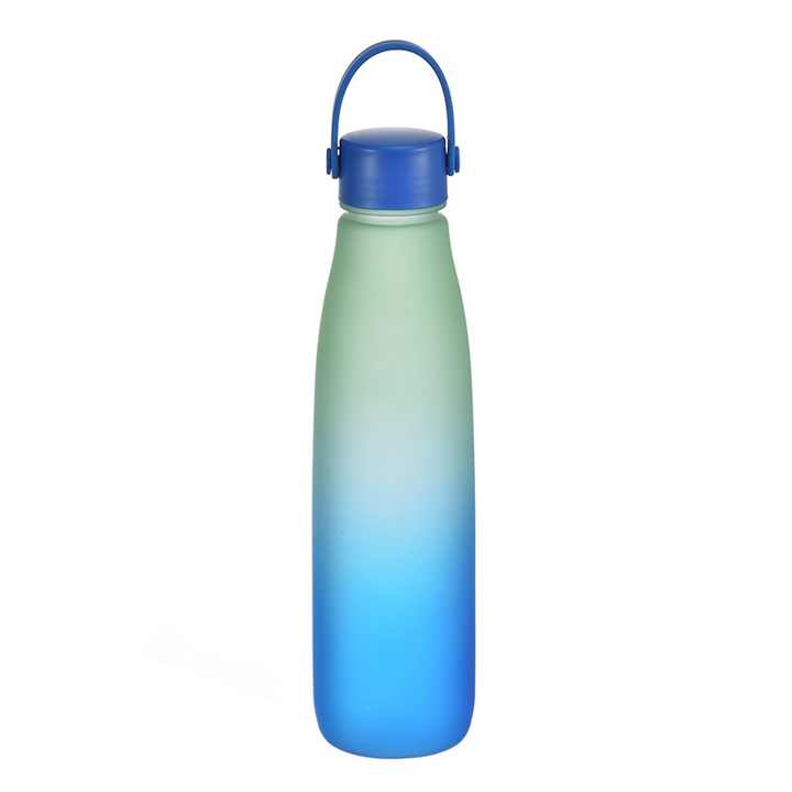 Large Capacity Gradient Color Sports Water Bottle High-Temperature Resistant for Gym Students & Outdoor Travel Direct Drinking