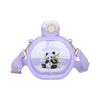25oz BPA-Free Plastic Water Bottle with Shoulder Strap and Straw Cute Portable Leakproof Design for Children's Use and Gifts