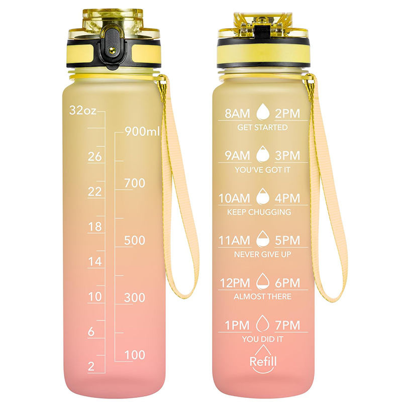 Custom 26oz BPA-Free Gym Sport Water Bottles Reusable with Motivational Words Direct Drinking for Presents