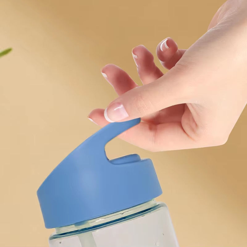 High-Temperature Resistant Portable Water Bottle for Kids Sports-Optimized Direct Drinking Straw Food-grade Plastic for Camping