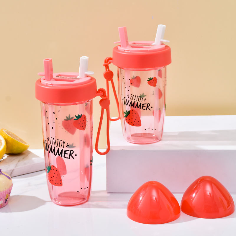 Double Stranded Travel Water Cup with Lids Outdoor Couple's Camping Cups for Boiling Water