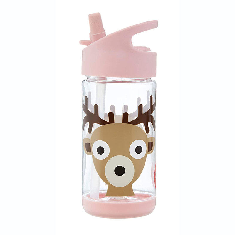 Portable 400ML Children's Water Bottle with Lovely Pattern Design for Camping and Boiling Water