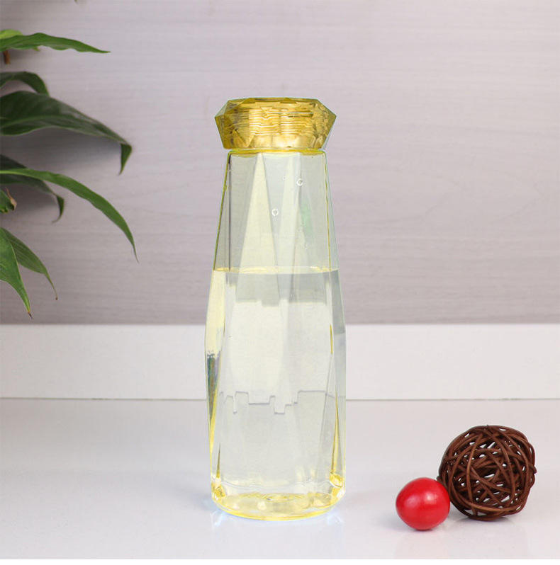 Portable Creative Promotional Diamond Cup Plastic Water Bottles for Boiling Water for Camping