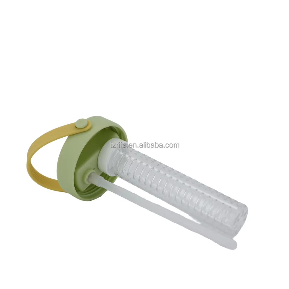 Transparent 30Oz BPA-Free Water Bottle with Long Infuser Strainer Leakproof for Hot Boiling Water