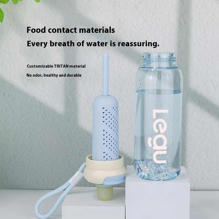 Large-Capacity Tritan Sports Straw Cup for Boys Girls Cute Outdoor Gym Logo Direct Drinking Scented Tea Coffee Water Bottles