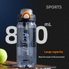 Customized 750ML Tritan Sports Water Bottles with Direct and Straw Drinking for Travel