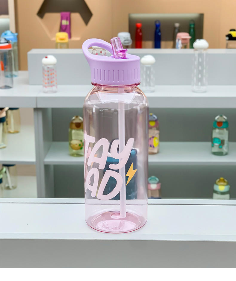 1000ml Creativity Plastic Water Bottle with Capacity Scale Handle for Boiling Water for Camping