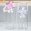 1000ml Big Capacity Fitness Gym Water Bottles with Straw Convenient Carry for Outdoor Festivals Plastic Drinkware