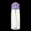 18oz BPA-Free Plastic Sports Water Bottle with Multifunction Lid and Straw Direct Drinking Bottle Customizable Logo