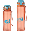Customized Logo Transparent Plastic Drinkware with Straw Water Bottles