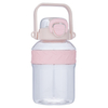 Kawaii Leakproof Water Jug Portable Strap Plastic Drinkware with Straw for Drinking Water Bottle Kawaii
