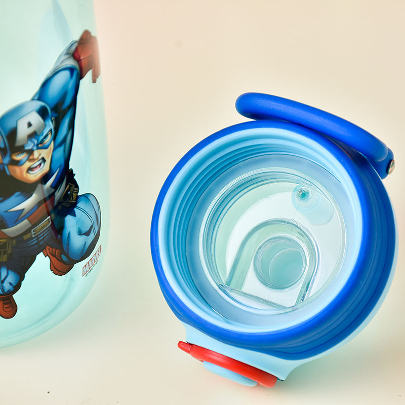 BPA-Free Plastic Water Bottles with Spout Lid Direct Drinking for Kids and Children for Presents