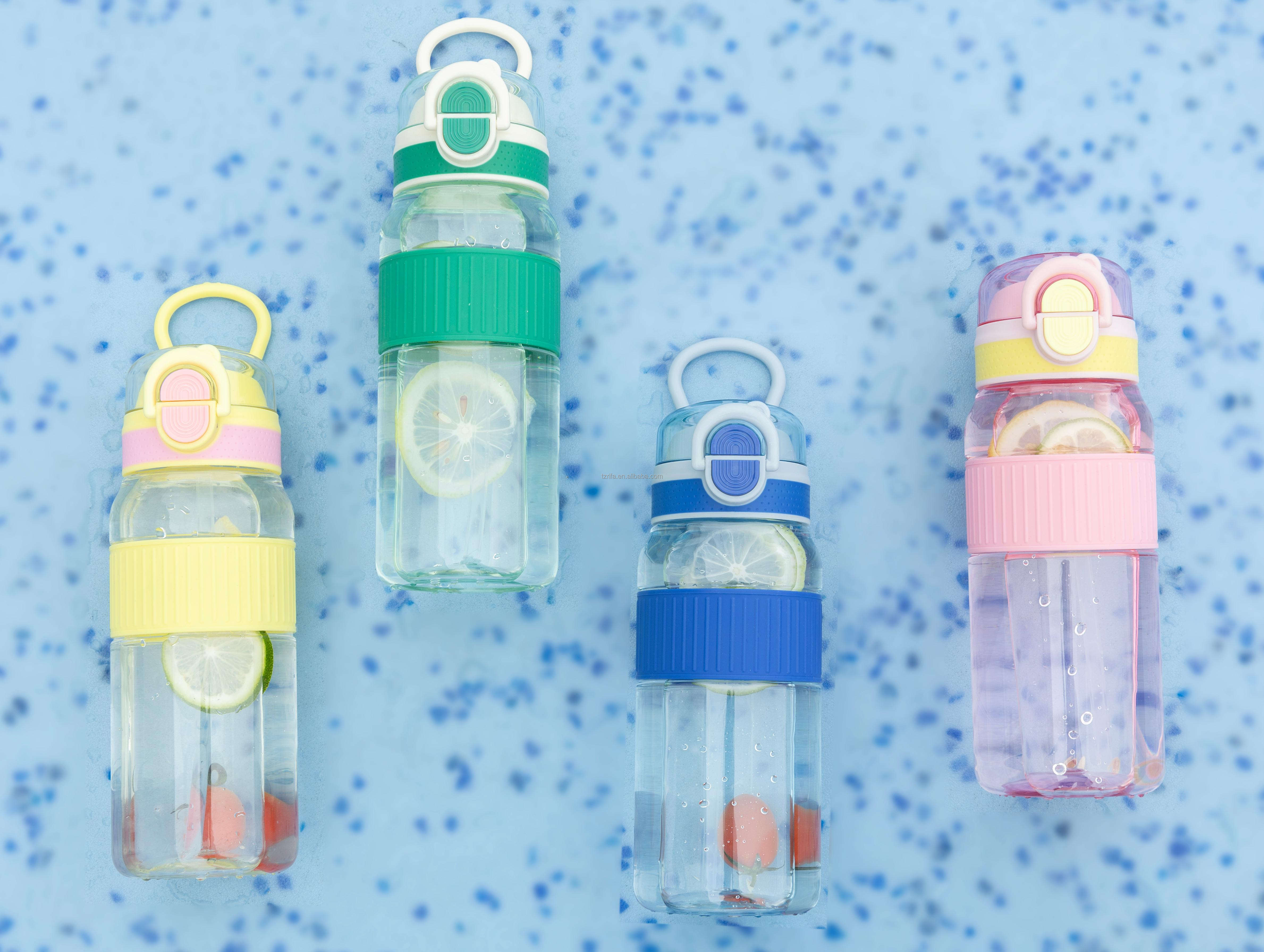 Unisex Large Capacity Tritan Insulated Gym Bottle Portable Double Drink Suction Tube Direct Drinking Logo Protein Camping