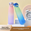 Large Capacity Gradient Color Sports Water Bottle High-Temperature Resistant for Gym Students & Outdoor Travel Direct Drinking