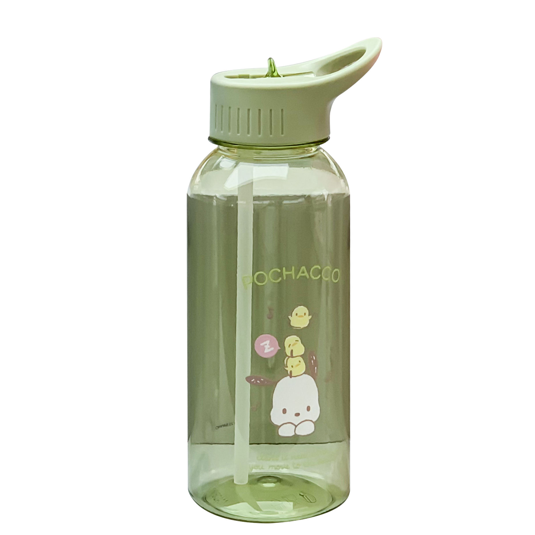2025 Japanese My Melody Straight Plastic Water Bottles Straw Hot Sell for Camping Boiling Water Applicable Plastic Drinkware