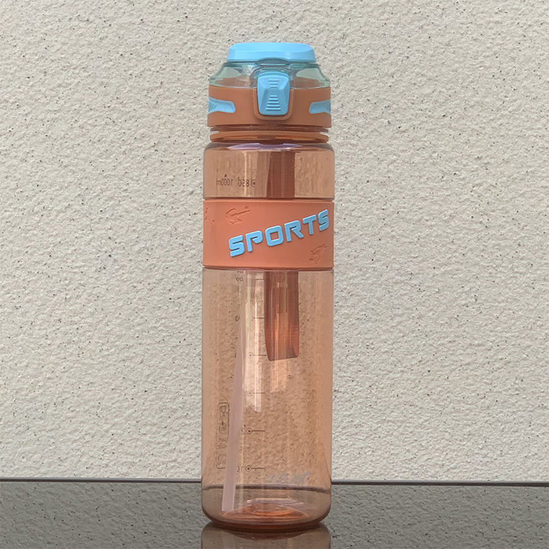 Fashion Sports 1000ml Portable Plastic Water Bottle with Bounce Cover Lid Premium Drinkware
