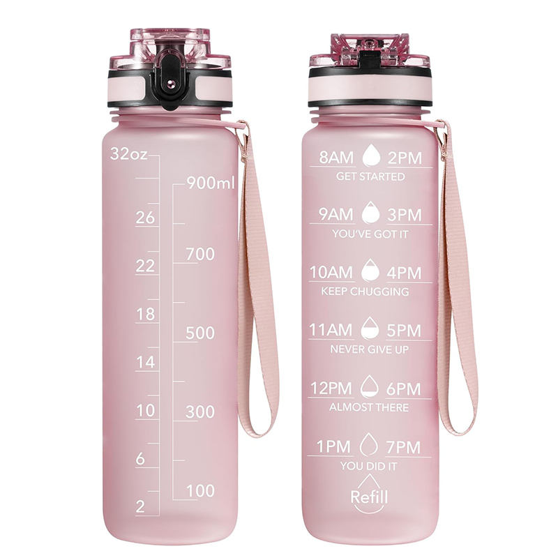 Custom 26oz BPA-Free Gym Sport Water Bottles Reusable with Motivational Words Direct Drinking for Presents