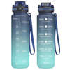 32oz Motivational Gradient BPA-Free Gym Fitness Sports Water Bottles Direct Drinking Plastic Water Jug