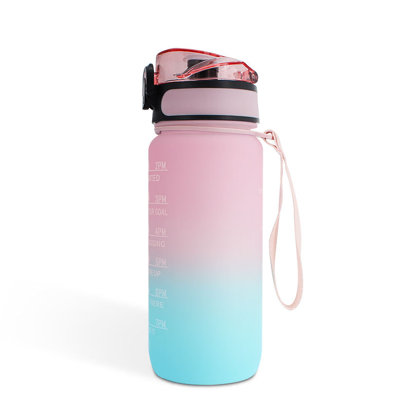 Stocked 1000ml Tritan Sport Water Bottle BPA-Free with Eco-Friendly Logo Leak-Proof Lid for Outdoor Running Handle Design