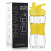 14 oz Portable Tritan Transparent Clear Sports Drinking Bottle with Straw for Boiling Water for School Girls