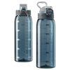 900ml BPA-Free Plastic Sports Water Bottle Portable and Stylish with Capacity Scale for Camping