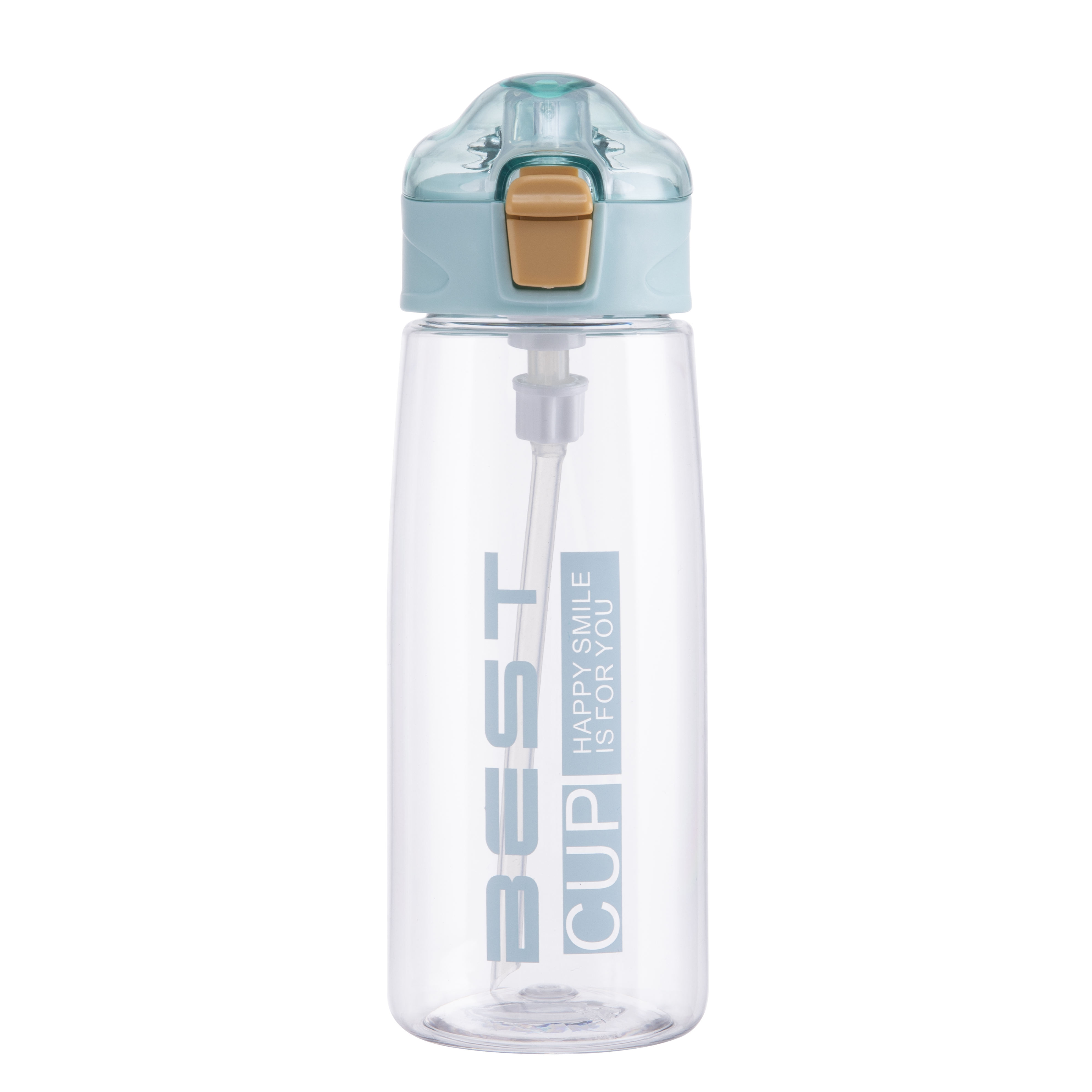 Cute Clear Plastic Sipper Water Bottles with Straw Kids' Camping Suitable for Boiling Water