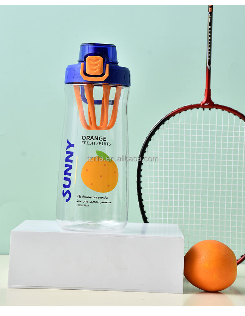 Clear Plastic Water Bottles with Fruit Tea Infuser