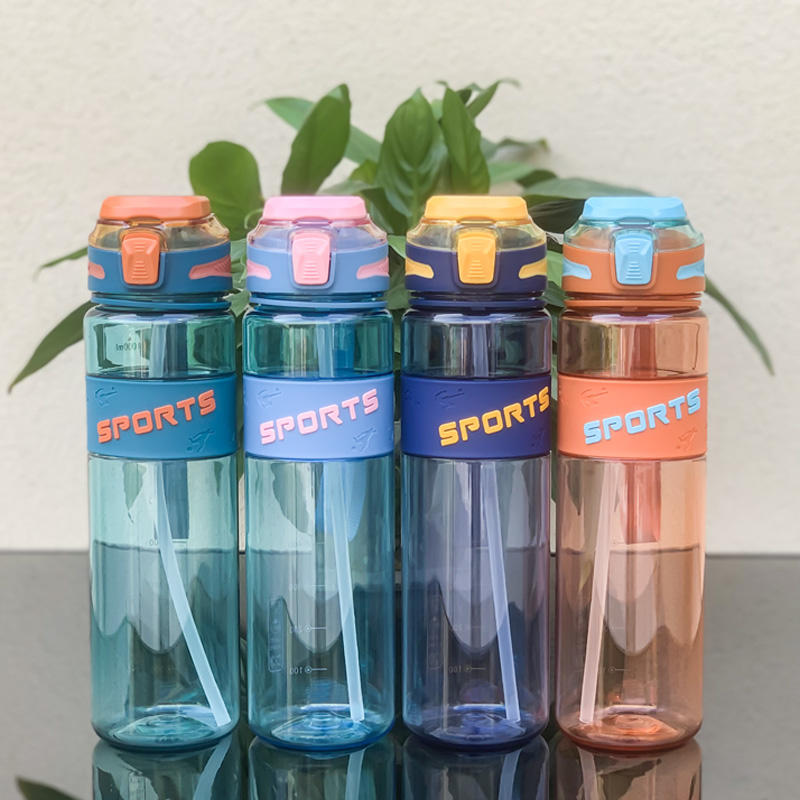 Wholesale Eco-friendly BPA Free Custom Logo New Design Leakproof Water Bottles Plastic Drinkware