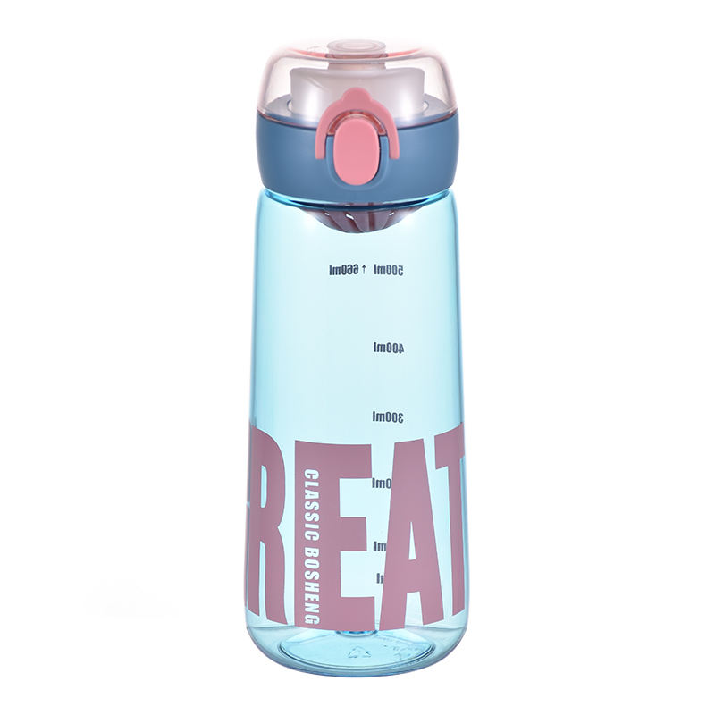 Transparent Clear BPA-Free Plastic Water Bottles Reusable Gym & School Drink for Boiling Water & Camping