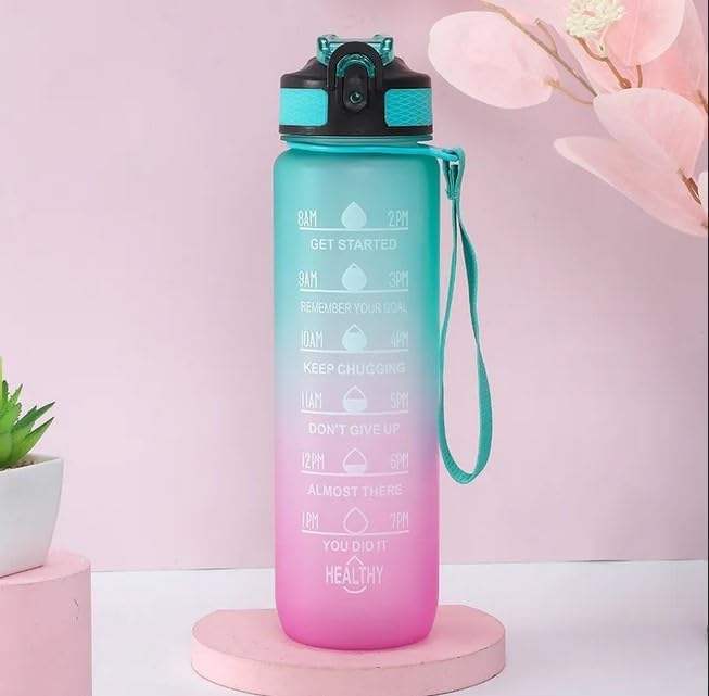 1000ml Fitness Motivational Water Bottles Adult Drinkware for Presentations