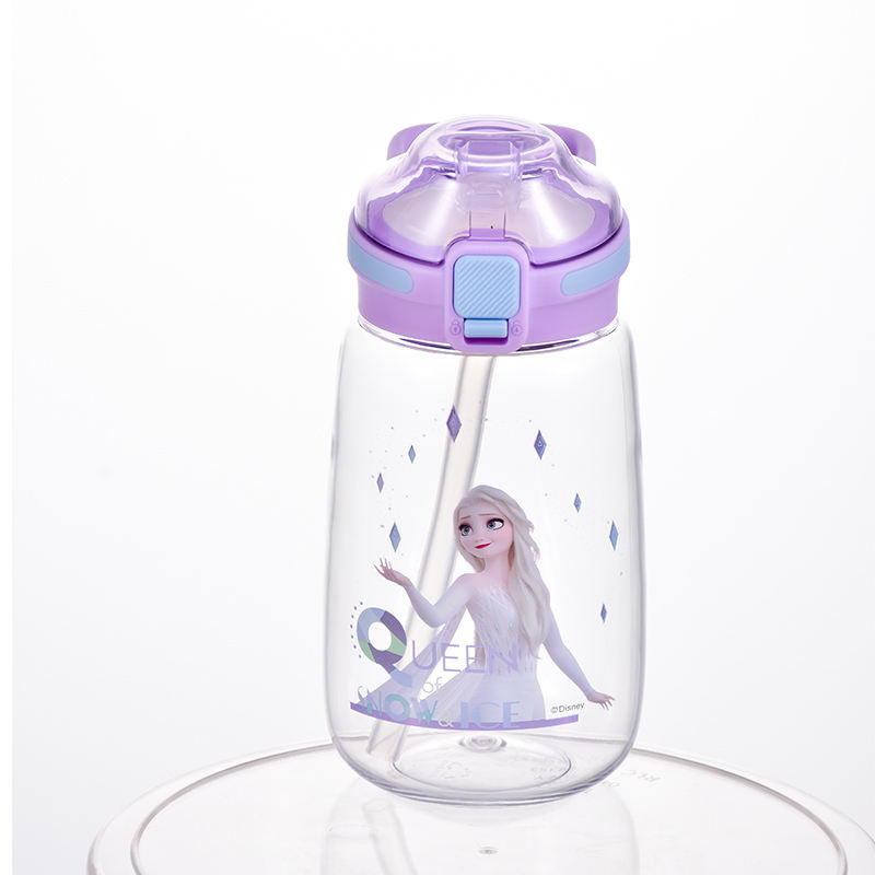 Custom Logo 600ML BPA-Free Mini Sports Water Bottle Wide-Mouth Plastic Drinkware for Children