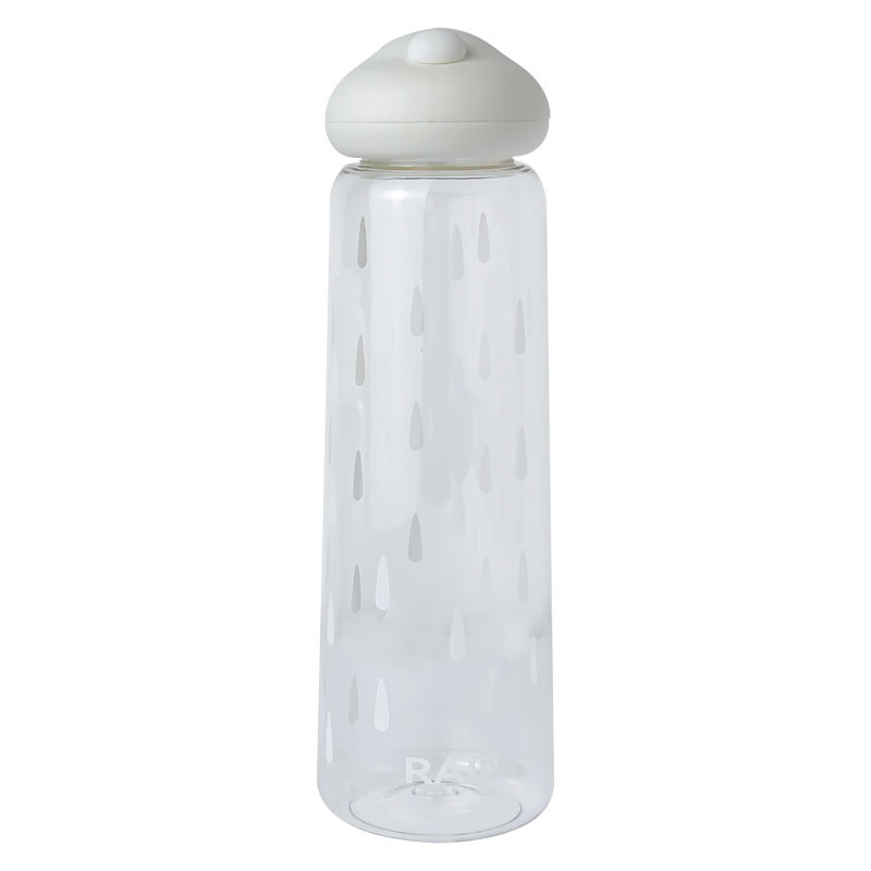 Customised New Eco-friendly Cute Kid Plastic Water Bottle with Cloud Cap and Hidden Handle Rope for Boiling Water for Camping