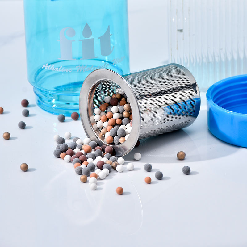 650ml Hydrogen Zinc Water Sports Bottle Mineral Stone Water Cup for Alkaline Water