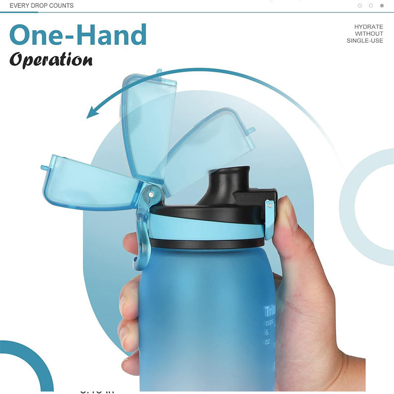 Customized Outdoor Drinking Water Bottle Time Marking Plastic Water Jug for Boiling Water