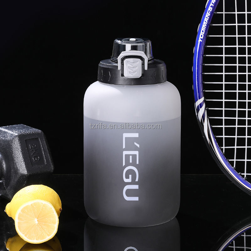 1.5L Logo Printed Large Capacity Gym Sports Water Jug Direct Drinking Water Bottle with Cap for Camping for Boiling Water