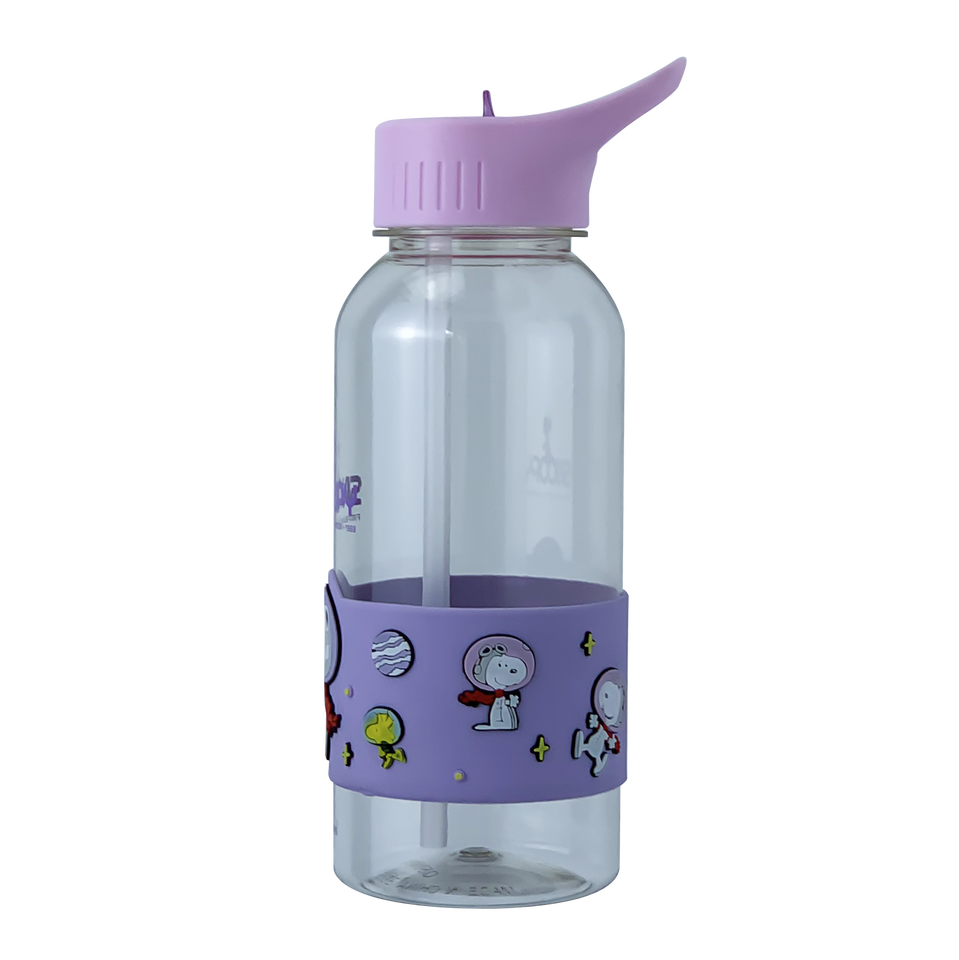 Wholesale 1 Liter Clear Sleeve Water Bottle with Sipper Clear Plastic Water Jug