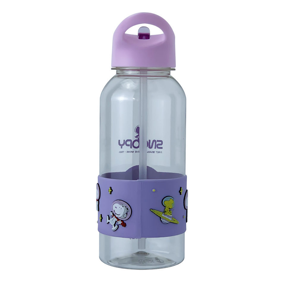 Wholesale 1 Liter Clear Sleeve Water Bottle with Sipper Clear Plastic Water Jug