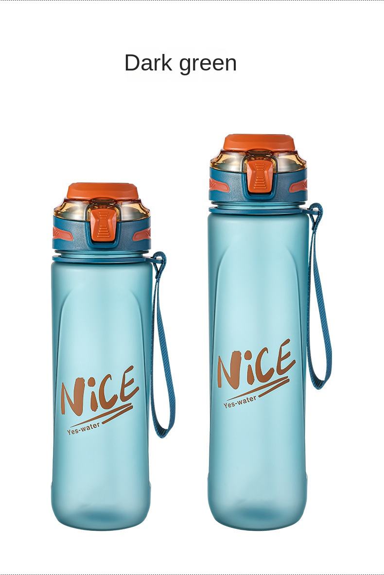 Wholesale BPA-Free 1L 32oz Sports Water Bottles with Straw and Time Marker