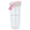 Bpa Free 750ml Filter Fruit Tea Water Bottle Outdoor Plastic Water Bottle With Straw and Long Infuser