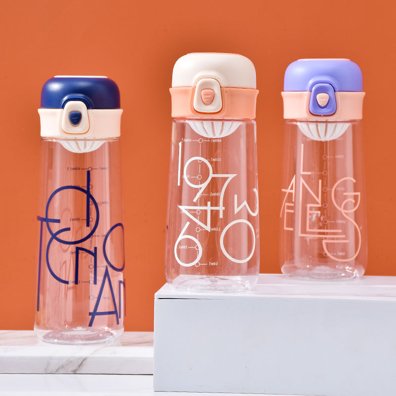 Transparent Travel Gym Sports Water Bottles Hot and Cold with Lifting Rope for Camping and Outdoor Adventures