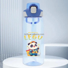 Custom Logo 580ml Outdoor Portable Sports Water Bottle Boil-proof Plastic with Straw for Camping