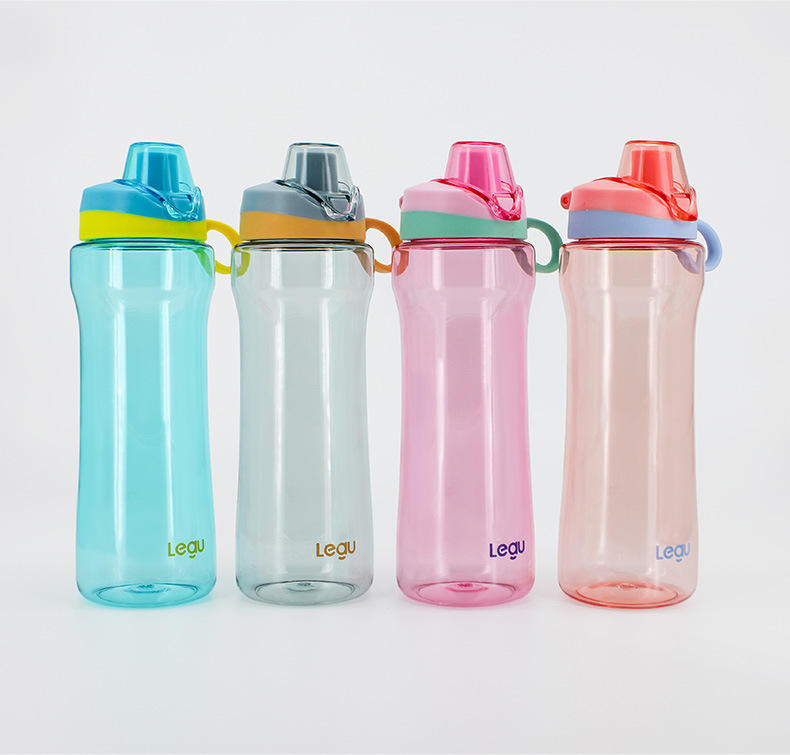 BPA Free Reusable Plastic Water Bottle with Chug Lid and Carry Handle Dishwasher Safe for Travel School Outdoors Gym