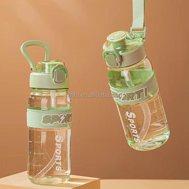 Large Capacity BPA-Free Plastic Water Cup Portable Glass Sports Space Gym Travel Student Use Featuring New Logo Camping Adults