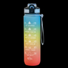 Motivational Time Marker 1L/32oz Gym Water Bottles for Camping BPA Free and Boiling Water Applicable