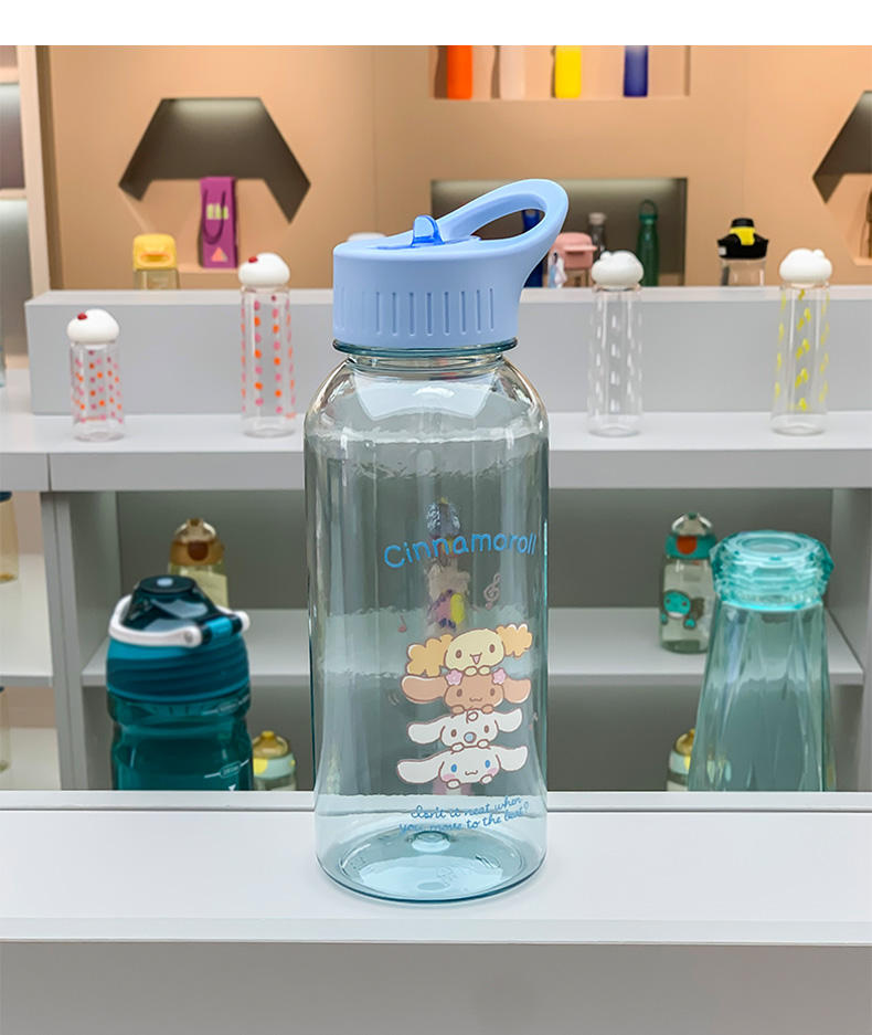 1000ml Creativity Plastic Water Bottle with Capacity Scale Handle for Boiling Water for Camping