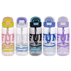 Eco-Friendly 650ml Tritan Portable Plastic Water Bottle with Flip Straw Beautiful Colours BPA-Free Sippy Cups for Camping